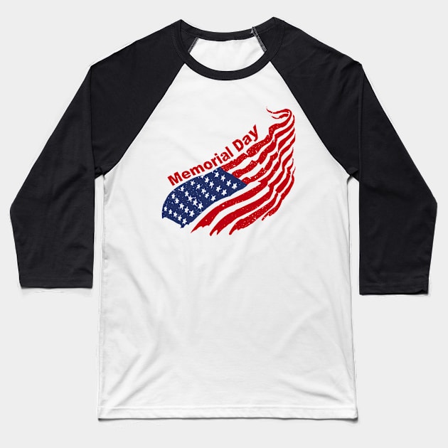 Memorial day Baseball T-Shirt by barmalisiRTB